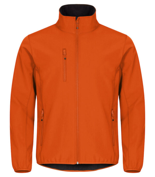 Clique Classic softshell jacket heren diep oranje 3xl