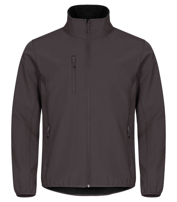 Clique Classic softshell jacket heren donkergrijs 3xl