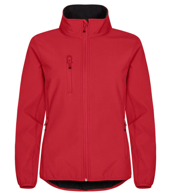 Clique Classic softshell jacket dames rood 44/xxl