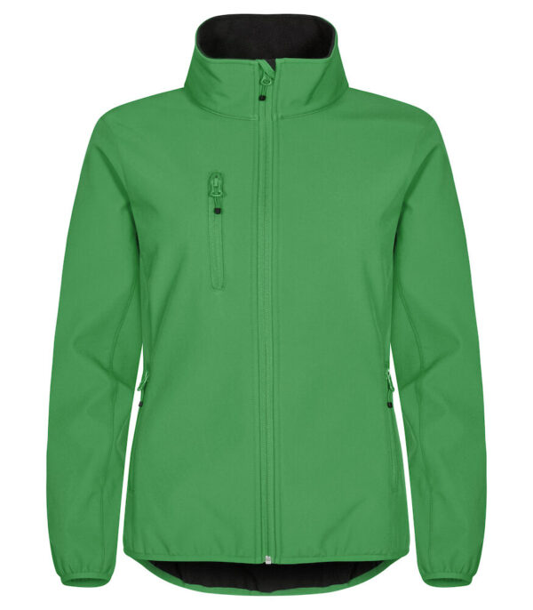 Clique Classic softshell jacket dames appelgroen 44/xxl