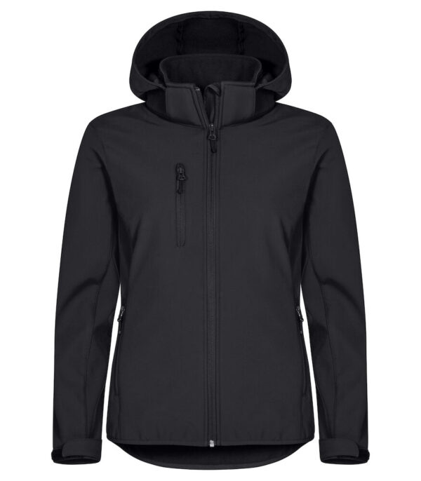 Clique Classic hoody softshell ladies zwart 46/3xl