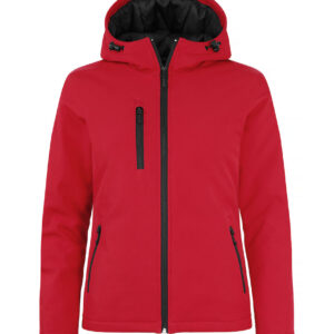 Clique Padded hoody softshell ladies rood xxl