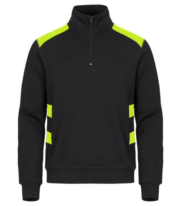 Clique Ambition half zip signaalgeel 5xl