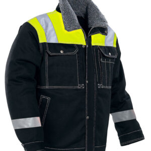 Jobman 1179 Winter jacket zwart/geel 3xl