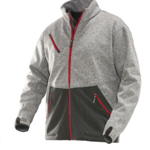 Jobman 1247 Softshell jacket grijs/rood 3xl