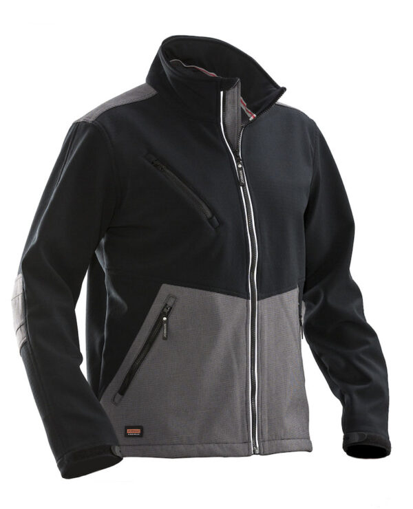 Jobman 1248 Softshell jacket zwart/grijs 3xl