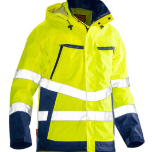 Jobman 1283 Hi-vis shell jacket geel/navy 4xl