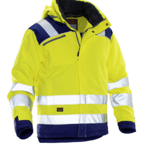 Jobman 1347 Hi-vis winter jacket star geel/navy 4xl