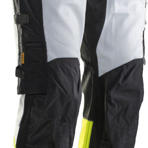 Jobman 2134 Hi-vis stretch trousers core hp wit/geel D124