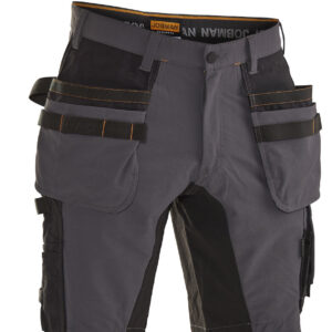 Jobman 2196 Stretch shorts hp do.grijs/zwa C62