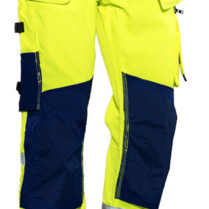 Jobman 2222 Hi-vis trousers star hp geel/navy D124