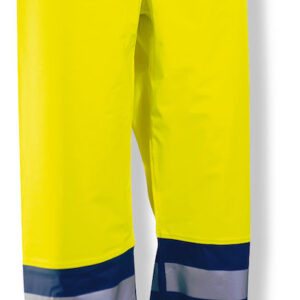 Jobman 2546 Hi-vis rain trousers geel/navy xxl