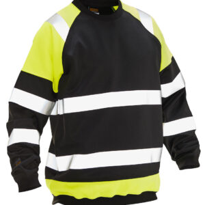 Jobman 5124 Sweatshirt Hi-Vis zwart/geel 4xl