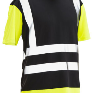 Jobman 5126 T-shirt Hi-Vis zwart/geel 4xl