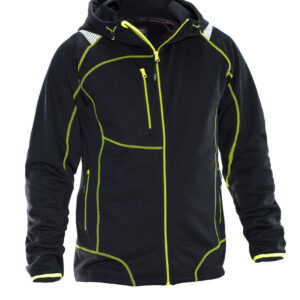 Jobman 5150 Hoodie vision zwart/geel 3xl