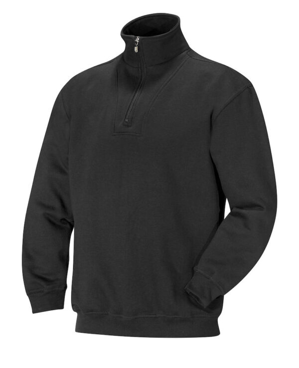 Jobman 5500 Halfzip sweatshirt zwart 3xl