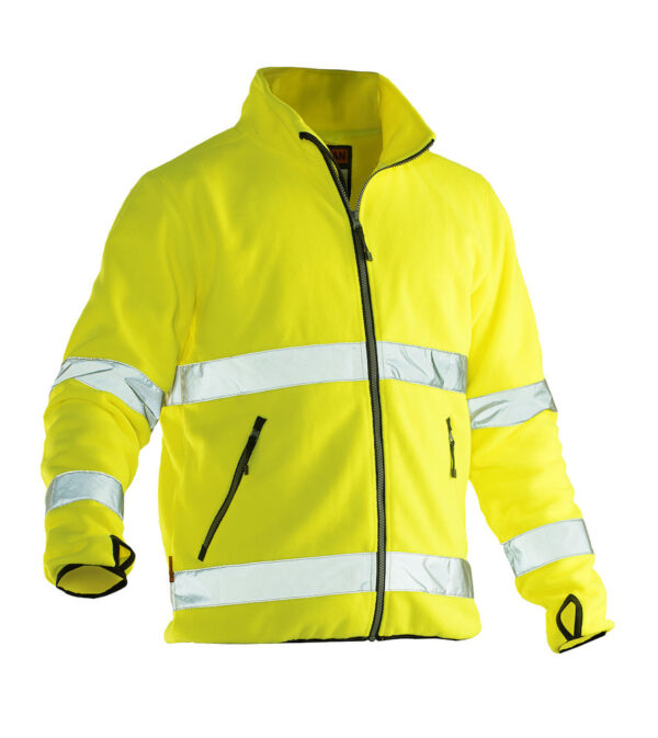 Jobman 5502 Hi-vis fleece jacket geel 4xl