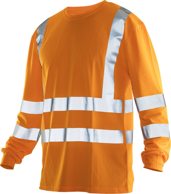 Jobman 5593 Hi-vis long sleeve t-shirt oranje 4xl